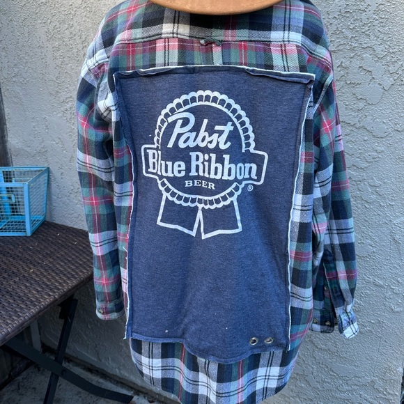 Flannel Patchwork Redone Back Patch - Picture 1 of 5